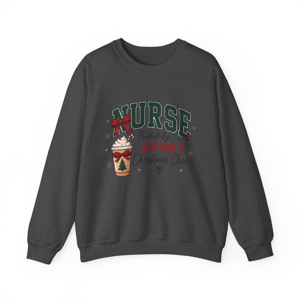 "Fueled by Caffeine” Holiday Crewneck