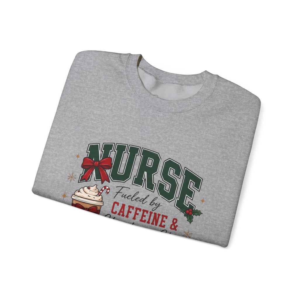 "Fueled by Caffeine” Holiday Crewneck