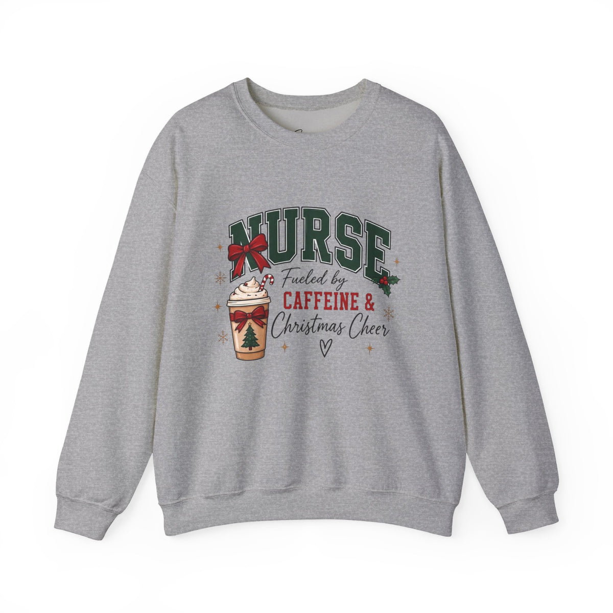 "Fueled by Caffeine” Holiday Crewneck