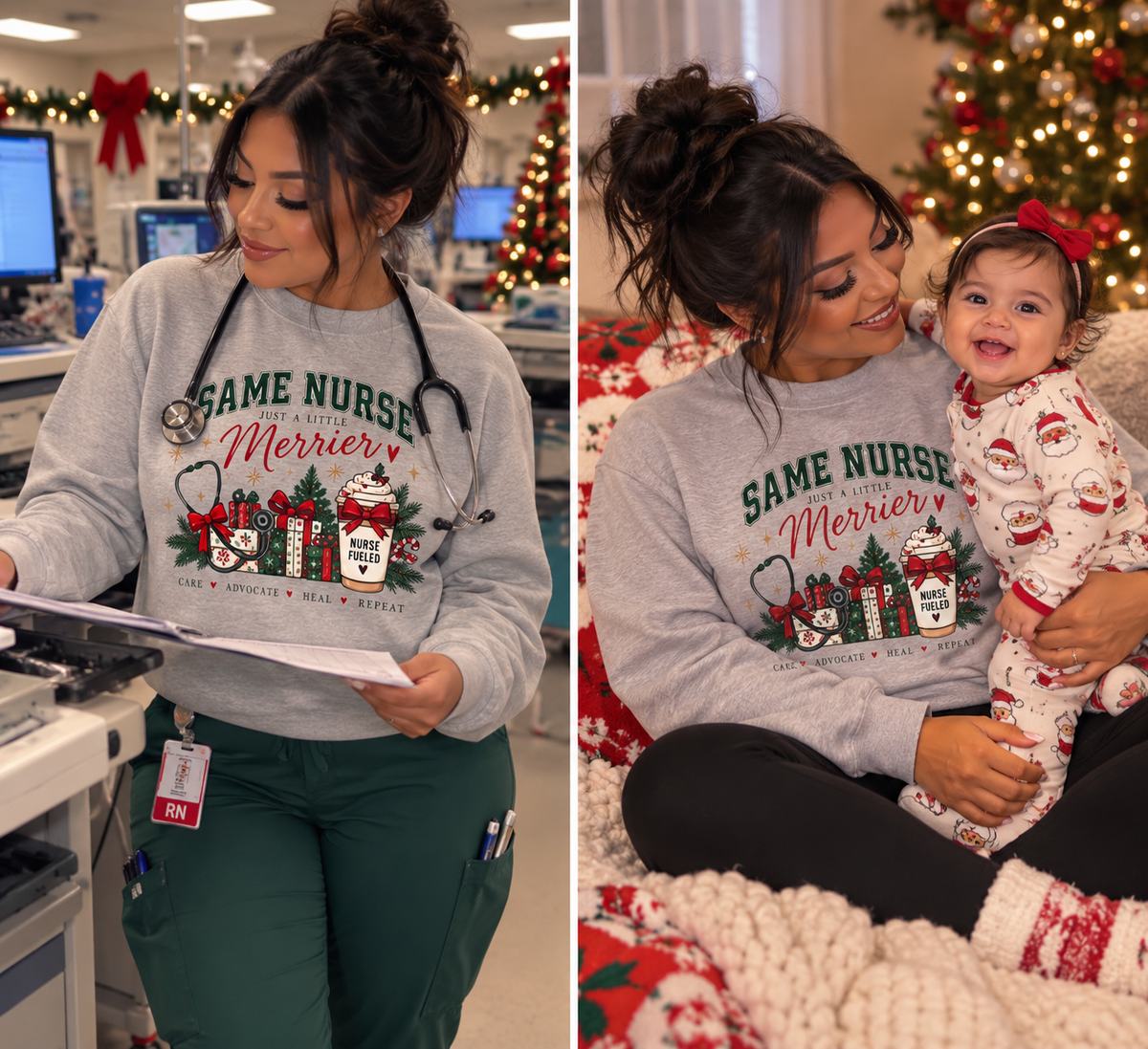 “Same Nurse” Holiday Crewneck