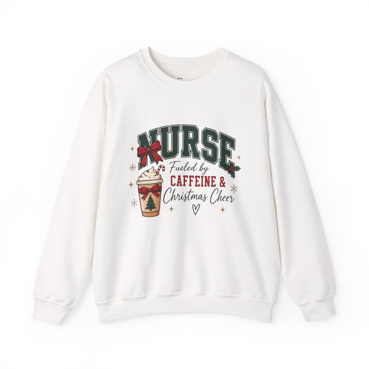"Fueled by Caffeine” Holiday Crewneck