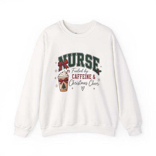 "Fueled by Caffeine” Holiday Crewneck